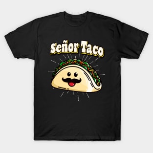 Señor Taco Funny Kawaii Mexican Food T-Shirt